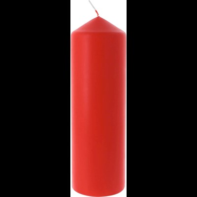 Zylinderkerze rot 8 × 25 cm